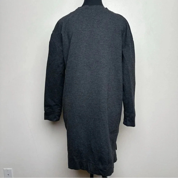 Lord & Taylor Womens Size Medium Grey Crew Neck Weighted Dress - Picture 2 of 14